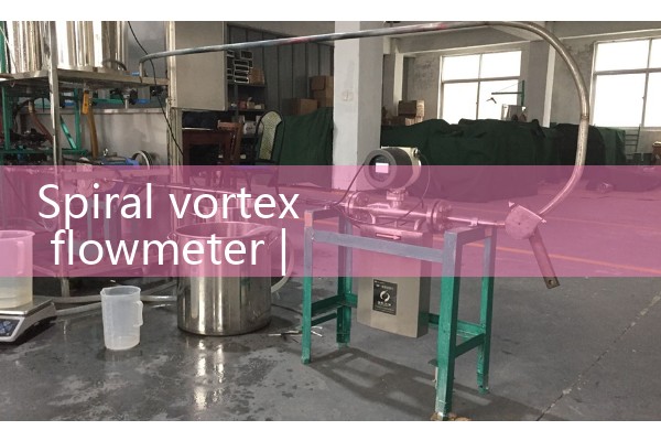 Spiral vortex flowmeter