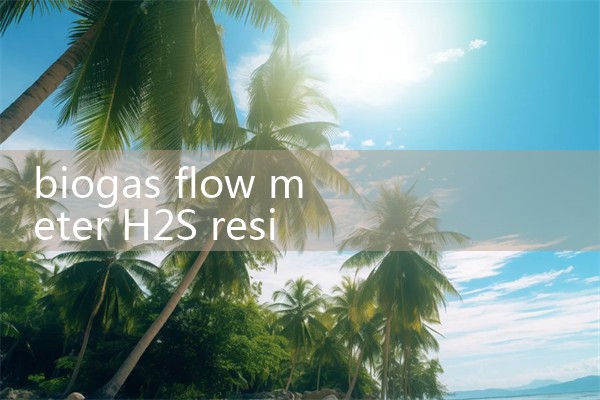 biogas flow meter H2S resistant|flow meter distributor