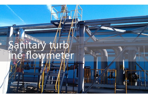 Sanitary turbine flowmeter